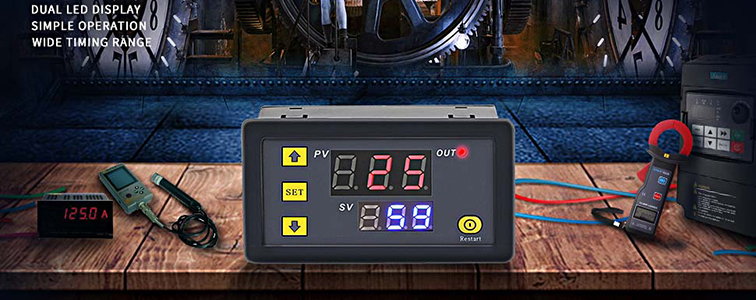 DC 12V Relay Controller 1500W Digital Timer Relay Switch Board f